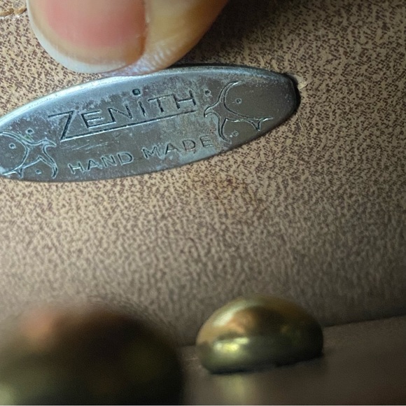 Vintage Zenith straw leather trim bag - Picture 9 of 13